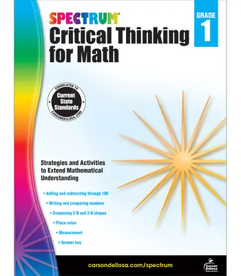 Spectrum Pensamiento Crítico para Matemáticas, Grado 1 - Spectrum Critical Thinking for Math, Grade 1