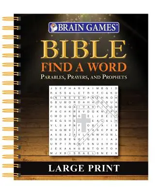 Juegos de ingenio - Biblia Encuentra una Palabra - Letra Grande - Brain Games - Bible Find a Word - Large Print