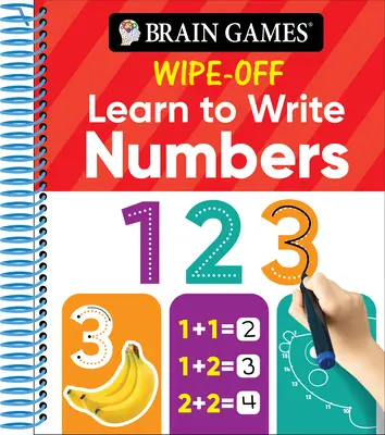 Brain Games Wipe-Off Aprende a escribir: Números (niños de 3 a 6 años) - Brain Games Wipe-Off Learn to Write: Numbers (Kids Ages 3 to 6)