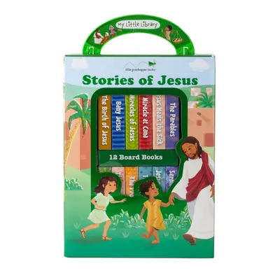 Mi pequeña biblioteca: Cuentos de Jesús (12 libros de cartón) - My Little Library: Stories of Jesus (12 Board Books)