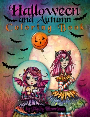 Halloween y Otoño Libro para colorear por Molly Harrison: Un libro para colorear de Halloween con 25 páginas de dibujos para colorear. Brujas, vampiros y mucho más. - Halloween and Autumn Coloring Book by Molly Harrison: A Halloween coloring book featuring 25 pages of line art to color! Witches, Vampires, and More!