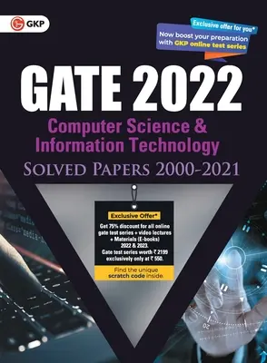 GATE 2022 Ciencias de la Computación y Tecnología de la Información - Documentos Resueltos (2000-2021) (G K Publications (P) Ltd) - GATE 2022 Computer Science and Information Technology - Solved Papers (2000-2021) (G K Publications (P) Ltd)