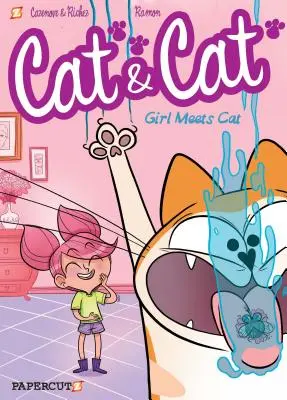 Gato y Gata: Chica conoce a Gata - Cat and Cat: Girl Meets Cat