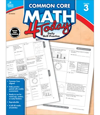 Common Core Math 4 Hoy, Grado 3 - Common Core Math 4 Today, Grade 3