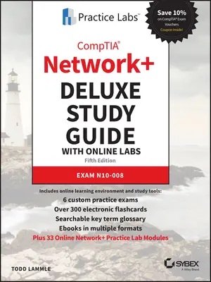 Guía de Estudio Comptia Network+ Deluxe con Laboratorios Online: Examen N10-008 - Comptia Network+ Deluxe Study Guide with Online Labs: Exam N10-008