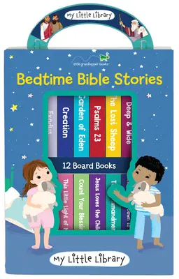 Mi Pequeña Biblioteca: Cuentos bíblicos para dormir (12 libros de cartón) - My Little Library: Bedtime Bible Stories (12 Board Books)