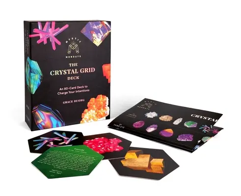 Lunes Místicos: La Baraja de la Rejilla de Cristal: Una baraja de 80 cartas para cargar tus intenciones - Mystic Mondays: The Crystal Grid Deck: An 80-Card Deck to Charge Your Intentions