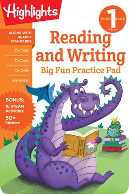 Primer Grado Lectura y Escritura Big Fun Practice Pad - First Grade Reading and Writing Big Fun Practice Pad