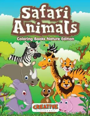 Libros para colorear de animales de safari Edición Naturaleza - Safari Animals Coloring Books Nature Edition