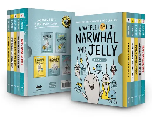 Narvalicornio y gelatina (a Narwhal and Jelly Book 1-5) - A Waffle Lot of Narwhal and Jelly (Hardcover Books 1-5)