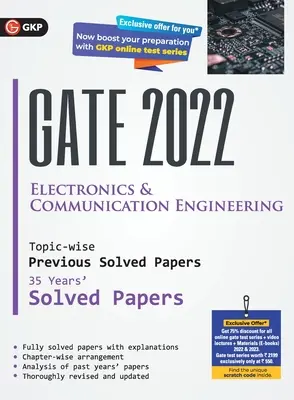 GATE 2022 Ingeniería Electrónica y de Comunicaciones - 35 Años Documentos Anteriores Resueltos por Temas (G K Publications (P) Ltd) - GATE 2022 Electronics & Communication Engineering - 35 Years Topic-wise Previous Solved Papers (G K Publications (P) Ltd)