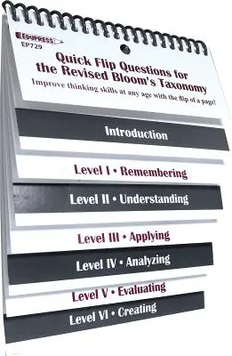 Preguntas rápidas para la taxonomía de Bloom revisada - Quick Flip Questions for the Revised Bloom Taxonomy