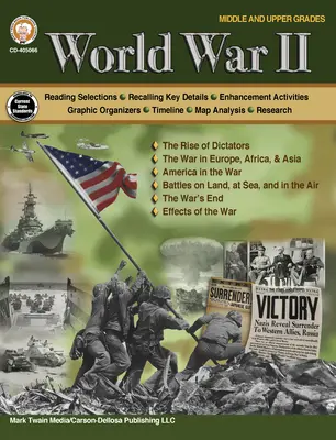 Segunda Guerra Mundial Cuaderno de trabajo, Grados 6 - 12 - World War II Workbook, Grades 6 - 12