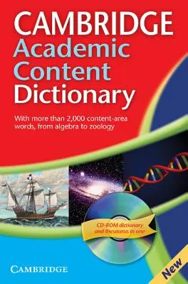 Libro de referencia del diccionario Cambridge Academic Content [Con CDROM] - Cambridge Academic Content Dictionary Reference Book [With CDROM]