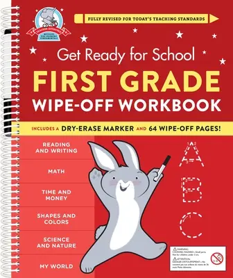 Prepárate para la escuela: First Grade Wipe-Off Workbook - Get Ready for School: First Grade Wipe-Off Workbook