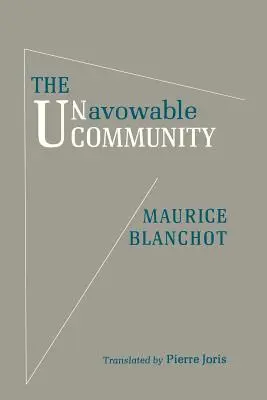 La comunidad inconfesable - The Unavowable Community