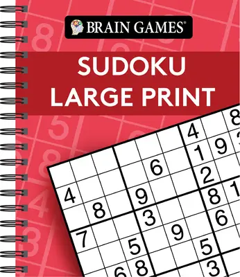 Juegos de ingenio - Sudoku en letra grande (rojo) - Brain Games - Sudoku Large Print (Red)