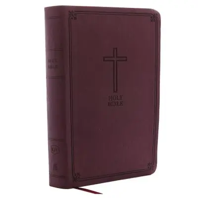 RVR, Biblia de consulta, Tamaño personal, Letra grande, Imitación cuero, Borgoña, Edición con letras rojas - KJV, Reference Bible, Personal Size Giant Print, Imitation Leather, Burgundy, Red Letter Edition