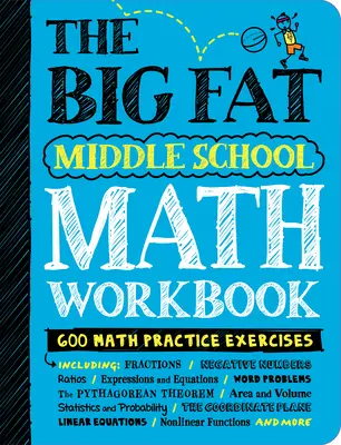 The Big Fat Middle School Math Workbook: 600 ejercicios prácticos de matemáticas - The Big Fat Middle School Math Workbook: 600 Math Practice Exercises