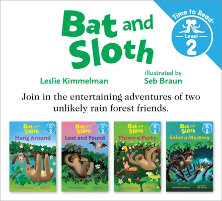 Bat and Sloth Set #1 (Bat and Sloth: Hora de leer, Nivel 2) - Bat and Sloth Set #1 (Bat and Sloth: Time to Read, Level 2)