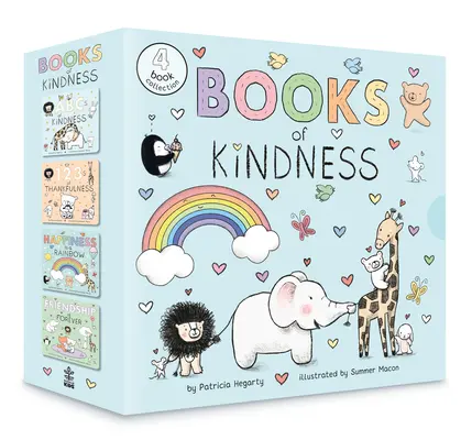 Libros de bondad: ABC de la bondad; 123 de agradecimiento; La felicidad es un arco iris; La amistad es para siempre - Books of Kindness: ABCs of Kindness; 123s of Thankfulness; Happiness Is a Rainbow; Friendship Is Forever