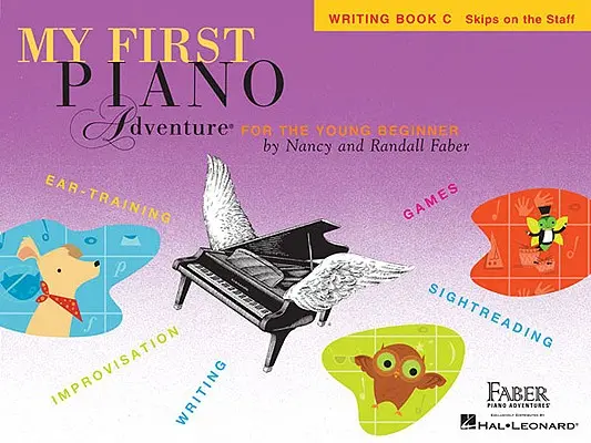 Mi primera aventura con el piano, Libro de escritura C, Saltos en el pentagrama: Para el joven principiante - My First Piano Adventure, Writing Book C, Skips on the Staff: For the Young Beginner