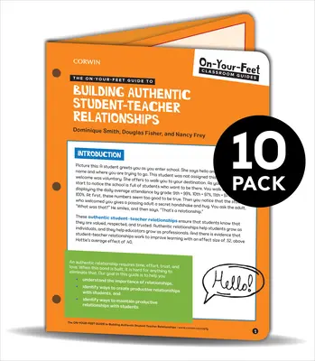 LOTE: Smith: The On-Your-Feet Guide to Building Authentic Student-Teacher Relationships: Paquete de 10 - BUNDLE: Smith: The On-Your-Feet Guide to Building Authentic Student-Teacher Relationships: 10 Pack