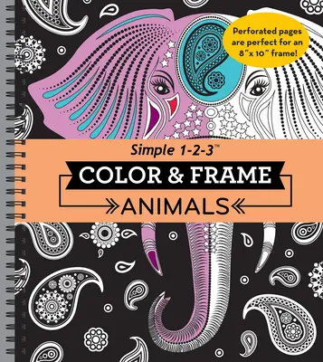 Colorear y enmarcar - Animales (Libro para colorear para adultos) - Color & Frame - Animals (Adult Coloring Book)