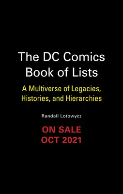 El libro de las listas de DC: Un multiverso de legados, historias y jerarquías - The DC Book of Lists: A Multiverse of Legacies, Histories, and Hierarchies