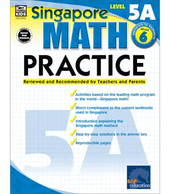 Math Practice, Grade 6: revisado y recomendado por profesores y padres - Math Practice, Grade 6: Reviewed and Recommended by Teachers and Parents