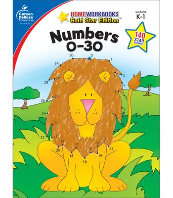 Números 0-30, Grados K - 1: Gold Star Edition - Numbers 0-30, Grades K - 1: Gold Star Edition