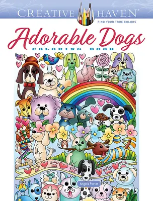 Libro para colorear Perros adorables de Creative Haven - Creative Haven Adorable Dogs Coloring Book