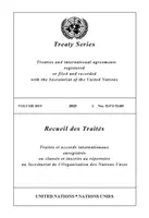 Treaty Series 3019 (Edición en inglés/francés) - Treaty Series 3019 (English/French Edition)