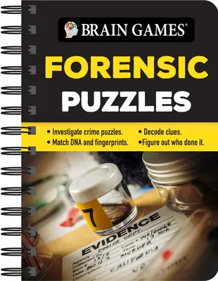 Juegos de ingenio - Para llevar - Puzzles forenses: Investiga Crímenes - Encuentra ADN y Huellas Dactilares - Descifra Pistas - Averigua Quién lo Hizo - Brain Games - To Go - Forensic Puzzles: Investigate Crime Puzzles - Match DNA and Fingerprints - Decode Clues - Figure Out Who Done It