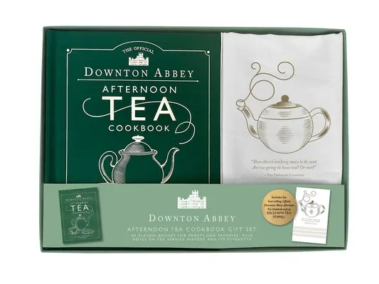 Juego de regalo del libro oficial de Downton Abbey Afternoon Tea Cookbook [Libro ] Tea Towel]. - The Official Downton Abbey Afternoon Tea Cookbook Gift Set [Book ] Tea Towel]