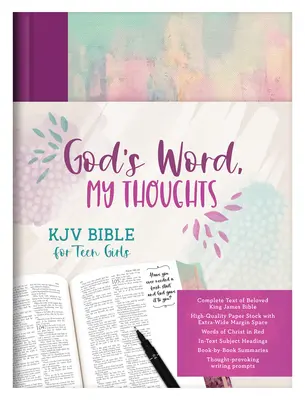 La Palabra de Dios, Mis Pensamientos Biblia RV para Jovencitas - God's Word, My Thoughts KJV Bible for Teen Girls