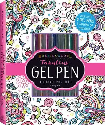 Caleidoscopio: Fabuloso kit para colorear con bolígrafo de gel [Con bolígrafos/lápices] - Kaleidoscope: Fabulous Gel Pen Coloring Kit [With Pens/Pencils]