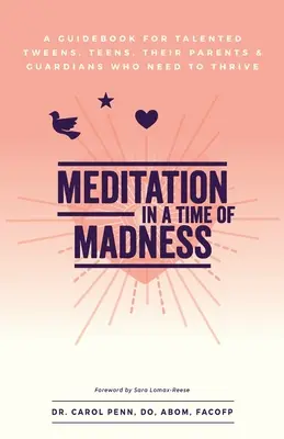 Meditación en tiempos de locura: Una guía para preadolescentes y adolescentes con talento, sus padres y tutores que necesitan prosperar - Meditation in a Time of Madness: A Guidebook for Talented Tweens, Teens, Their Parents & Guardians Who Need to Thrive