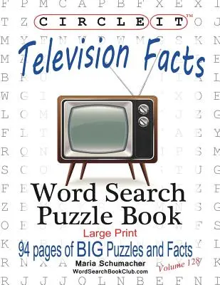 Enciérralo, Datos sobre la televisión, Sopa de letras, Puzzle Book - Circle It, Television Facts, Word Search, Puzzle Book