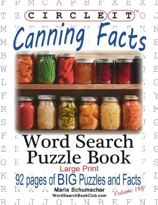 Enciérralo, Datos sobre conservas, Sopa de letras, Puzzle Book - Circle It, Canning Facts, Word Search, Puzzle Book