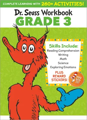 Dr. Seuss Workbook: ¡Grade 3: 260+ Fun Activities with Stickers and More! (Lenguaje, vocabulario, ortografía, comprensión lectora, escritura, matemáticas) - Dr. Seuss Workbook: Grade 3: 260+ Fun Activities with Stickers and More! (Language Arts, Vocabulary, Spelling, Reading Comprehension, Writing, Math