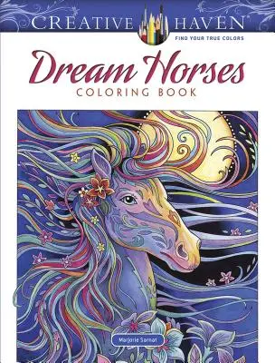 Creative Haven Libro para colorear Caballos de ensueño - Creative Haven Dream Horses Coloring Book