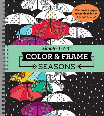 Colorea y enmarca - Estaciones (Libro para colorear para adultos) - Color & Frame - Seasons (Adult Coloring Book)