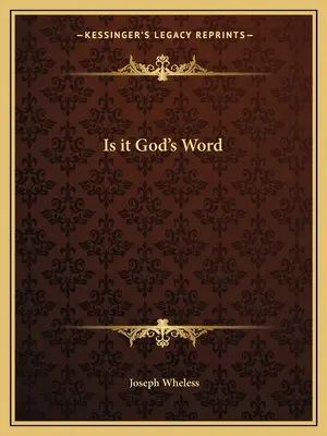 ¿Es Palabra de Dios? - Is It God's Word