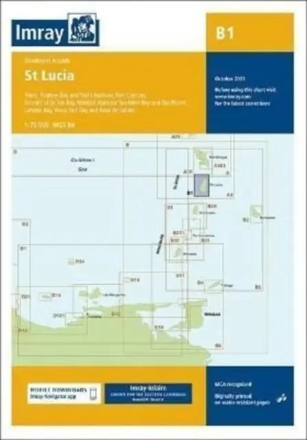 Imray Chart B1 - Santa Lucía - Imray Chart B1 - St Lucia