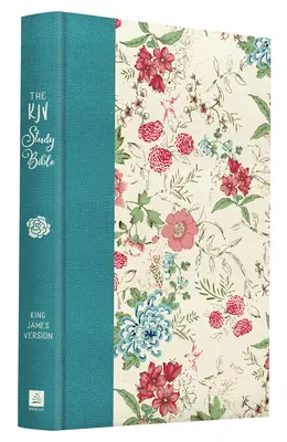 Biblia de estudio RVR (Nuevo diseño femenino de cubierta) - KJV Study Bible (New Feminine Cover Design)