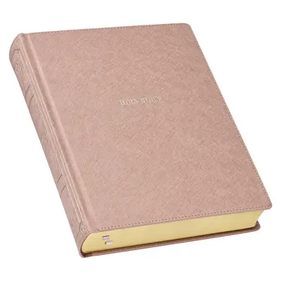 Santa Biblia RVR, Biblia grande para tomar notas, tapa dura de piel sintética, versión Reina Valera, malva nacarado - KJV Holy Bible, Large Print Note-Taking Bible, Faux Leather Hardcover - King James Version, Pearlescent Mauve