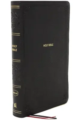 NKJV, Biblia de Referencia, Compacta, Piel suave, Negra, Edición Letra Roja, Impresión Confort: Santa Biblia, Nueva Versión Reina Valera - Nkjv, Reference Bible, Compact, Leathersoft, Black, Red Letter Edition, Comfort Print: Holy Bible, New King James Version