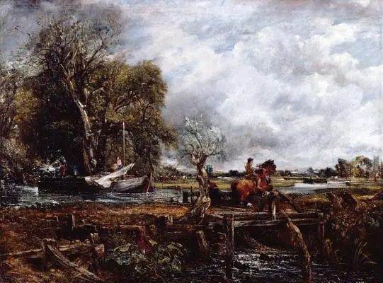 John Constable - El caballo saltarín - John Constable - The Leaping Horse