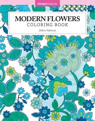 Libro para Colorear Flores Modernas - Modern Flowers Coloring Book